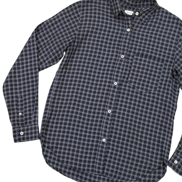 Isabel Marant Etoile Black Checkered Button Down - Picture 2 of 9